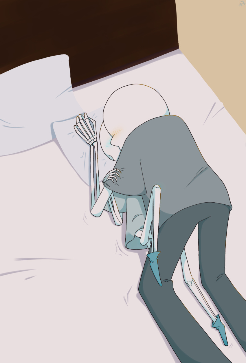 2020s 2022 2boys 2d 2d_(artwork) anal animated_skeleton bedroom big_dom big_dom_small_sub bigger_dom bigger_dom_smaller_sub bigger_male bigger_penetrating bigger_penetrating_smaller blue_blush blush bottom_sans bottomless bottomless_male brother brother/brother brother_and_brother brother_penetrating_brother brothers clothed digital_media_(artwork) duo fontcest from_front_position goma_dango_555 incest indoors kissing kneeling larger_male larger_penetrating larger_penetrating_smaller male male_only male_penetrating monster on_bed orange_blush papyrus papyrus_(undertale) papysans partially_clothed penetration pixiv_id_49095896 sans sans_(undertale) seme_papyrus sex skeleton small_sub small_sub_big_dom smaller_penetrated smaller_sub smaller_sub_bigger_dom socks socks_on toony top_papyrus uke_sans undead undertale undertale_(series) unseen_male_face video_game_character video_games yaoi