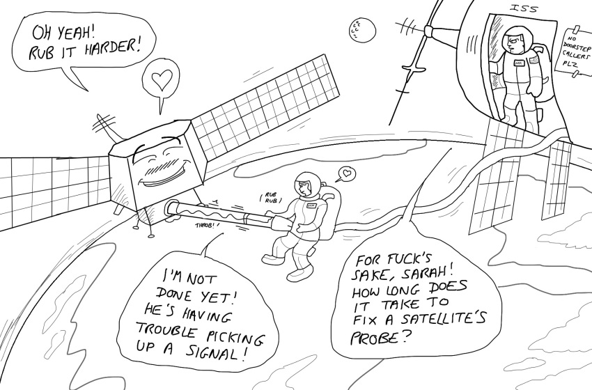 4chan astronaut earth handjob humor inanimate living_machine nasa penis probe satellite space space_station what