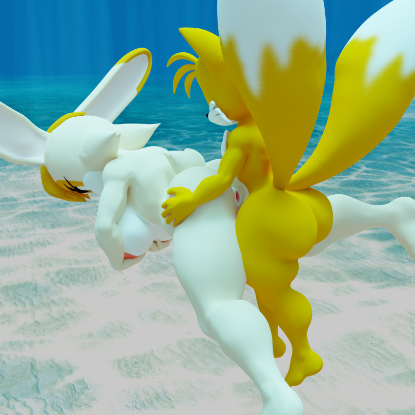 1boy 1girl adult ass big_ass big_booty booty canine cgi dat_ass fox hornybunny huge_ass huge_booty male massive_ass miles_"tails"_prower milf rabbit rear rump sega sonic_(series) sonic_the_hedgehog_(series) tagme underwater underwater_sex vanilla_the_rabbit