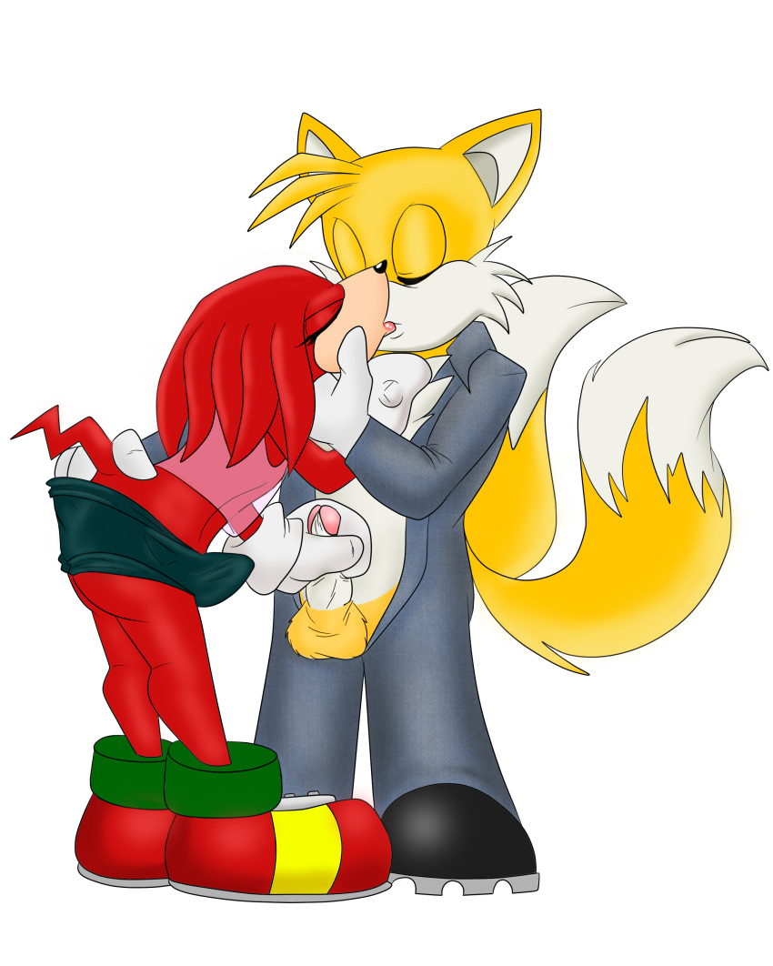 anal anal_penetration anthro canine cum darthglacier echidna erinaceinae_humanoid fox furry gloves kissing knuckles_the_echidna male male/male mammal miles_"tails"_prower mobian_(species) monotreme orange_fur penetration penis purple_eyes red_fur sega sonic_the_hedgehog_(series) sonicharinezumi yaoi younger_male