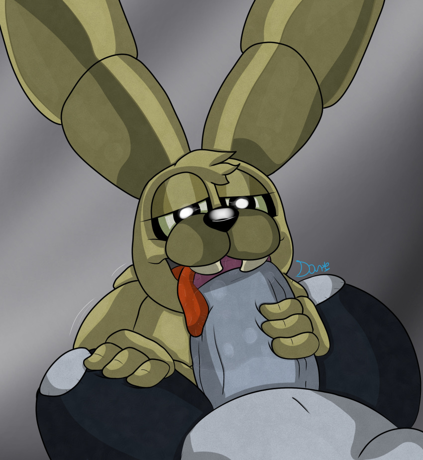 2boys animatronic anthro big_ass big_butt big_penis drooling duo erection eyelashes faceless_male fellatio five_nights_at_freddy's five_nights_at_freddy's_4 fur furry gay genitals grabbing_penis green_body half-closed_eyes humanoid_penis lagomorph licking long_ears looking_down machine male male/male mammal open_mouth oral original_character penis penis_grab penis_in_mouth penis_lick plushtrap_(fnaf) plushtrapboyuwu rabbit rabbit_ears robot saliva saliva_on_penis saliva_on_tongue saliva_string sharp_teeth simple_background teeth thick_penis thick_thighs tongue tongue_out video_games wide_hips yaoi young