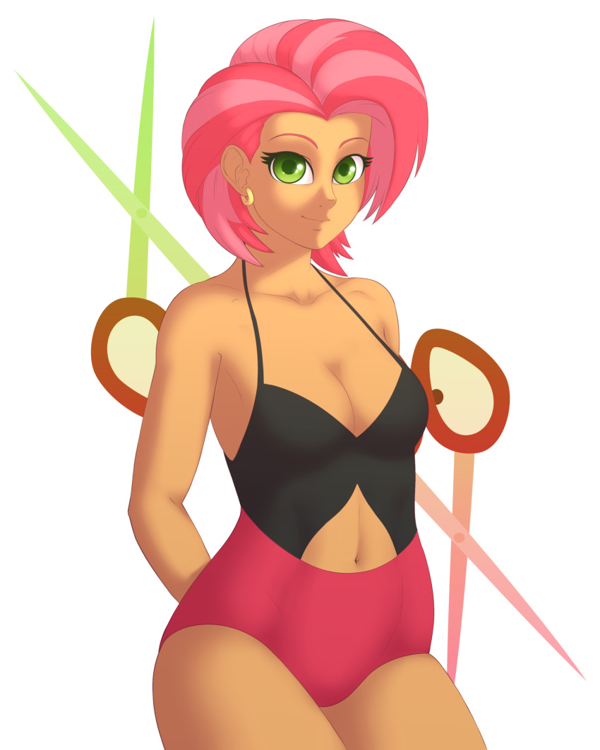 1girl babs_seed belly_button female female_human female_only friendship_is_magic green_eyes humanized looking_at_viewer mostly_nude my_little_pony solo souladdicted teddy underwear