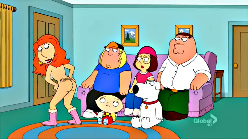 ass boots breasts brian_griffin chris_griffin family_guy lois_griffin meg_griffin peter_griffin