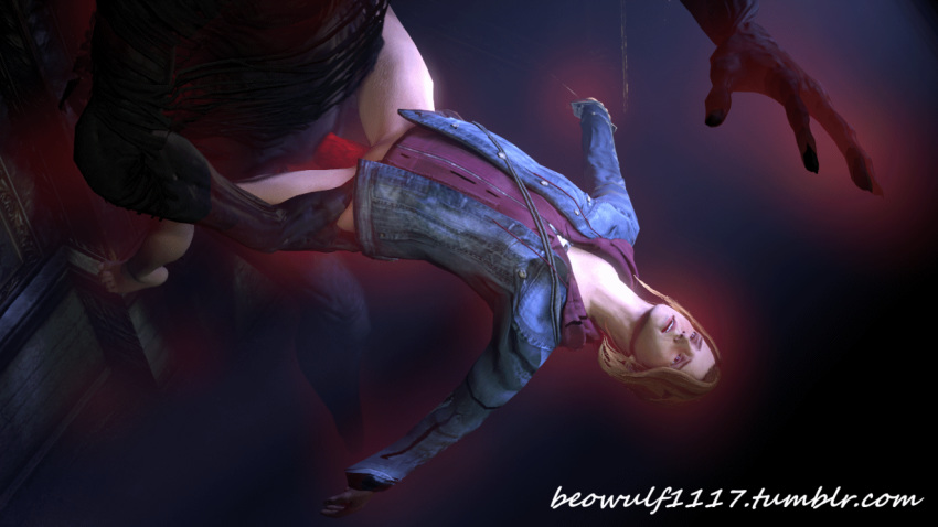 1girl 3d animated animated_gif beowulf1117 dementor emma_watson female gif harry_potter hermione_granger hetero huge_penis male penis source_filmmaker toes web_address web_address_without_path