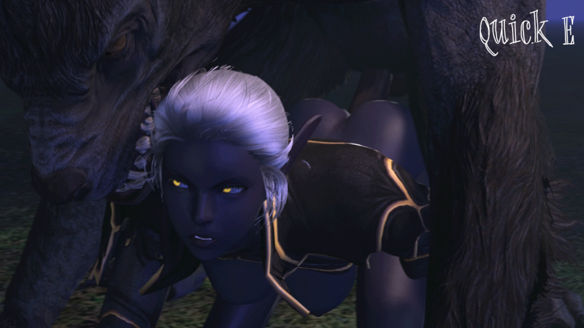 1boy 1girl 3d animated areola big_ass big_breasts big_penis blue_hair bouncing_breasts breasts canine cave cgi cowgirl_position dark-skinned_female dark_elf deepthroat duo elf erect_nipples erection fallen_throne fellatio female fondling forced gif girl_on_top handjob hetero hip_shake huge_breasts humanoid long_playtime looking_at_viewer male male_pov mammal medium_breasts missionary_position moaning multiple_positions nipples penetration penis purple_sclera queen_nualia quick_e rape reverse_cowgirl_position sex sound source_filmmaker swaying swaying_breasts teasing teeth testicles thick_thighs vaginal vaginal_penetration were werewolf yellow_eyes