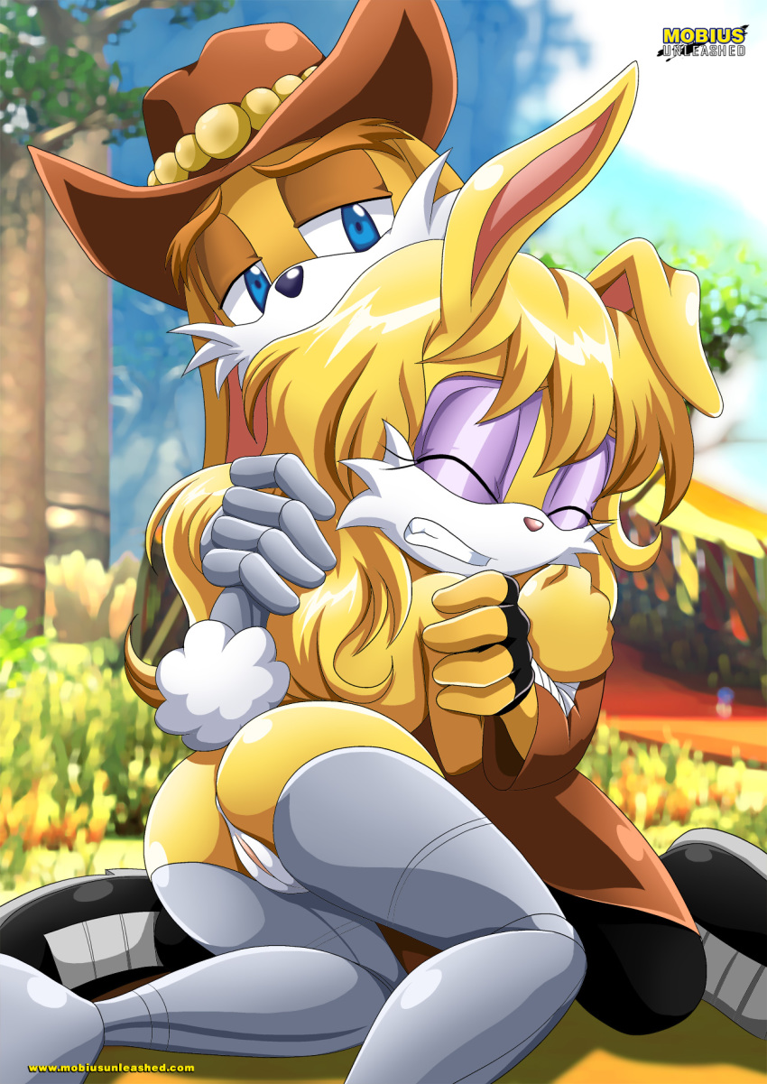 1girl archie_comics ass bbmbbf bunnie_rabbot furry mobius_unleashed palcomix sega sonic_(series) sonic_the_hedgehog_(series) tagme