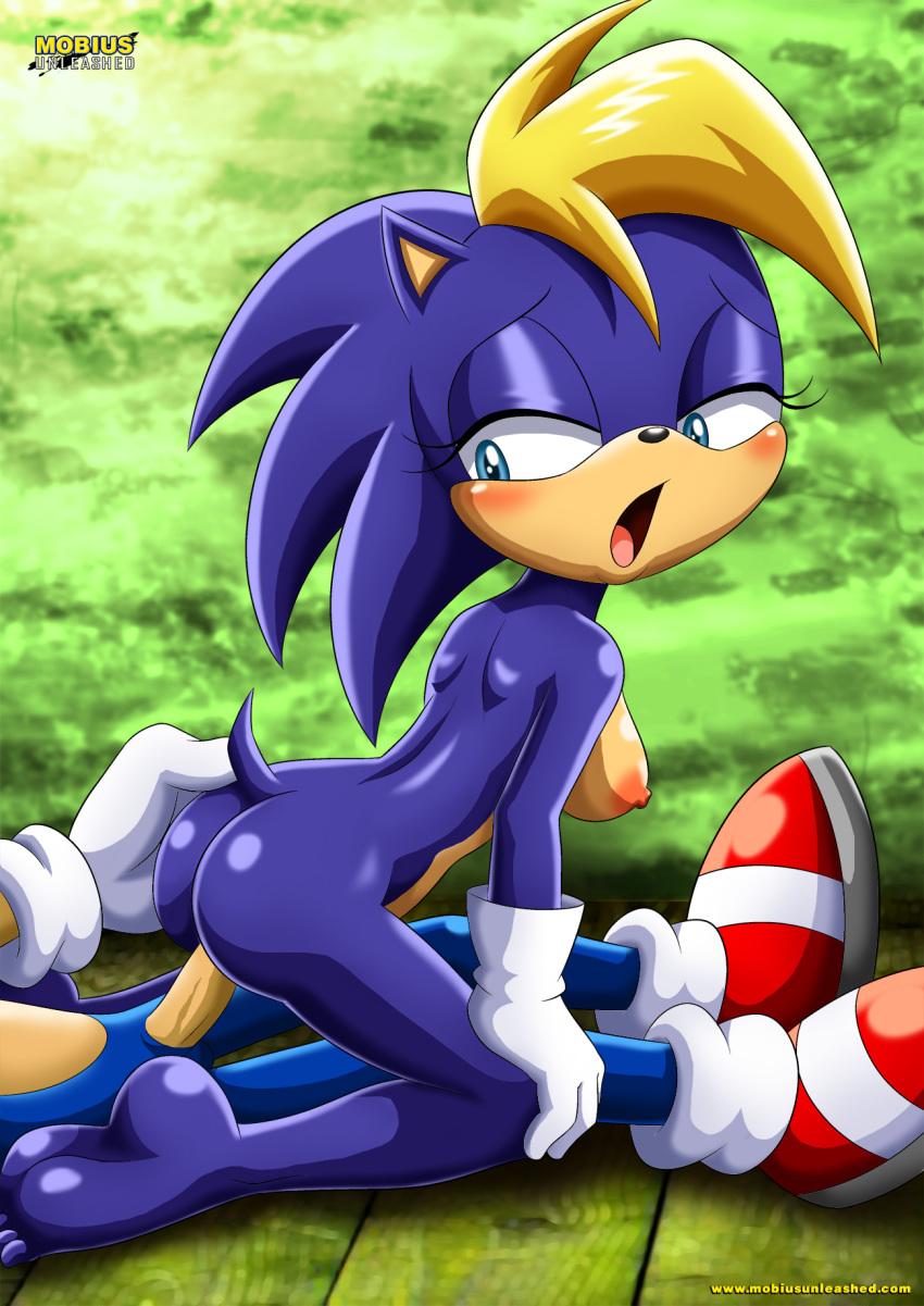1girl anthro archie_comics ass bbmbbf bernadette_the_hedgehog blue_eyes breasts erection feet furry gloves hedgehog incest mobius_unleashed mother mother_and_son nipples nude open_mouth palcomix parent penetration penis sega sex shoes son sonic_(series) sonic_the_hedgehog sonic_the_hedgehog_(series) tagme tongue vaginal vaginal_penetration