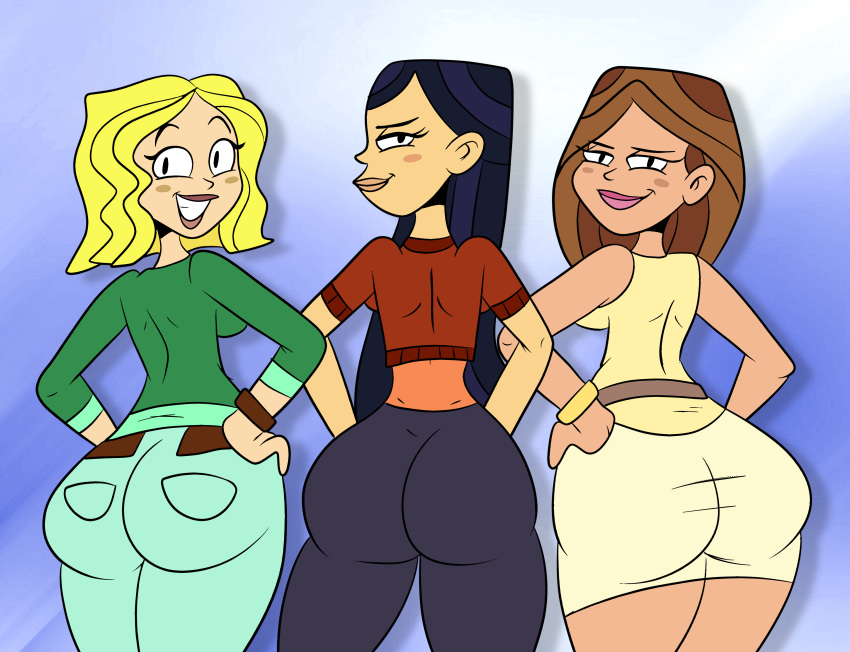 big_ass big_hips carrie carrie_(the_ridonculous_race) dat_ass emma emma_(the_ridonculous_race) female scobionicle99 taylor_(the_ridonculous_race) the_ridonculous_race total_drama_island
