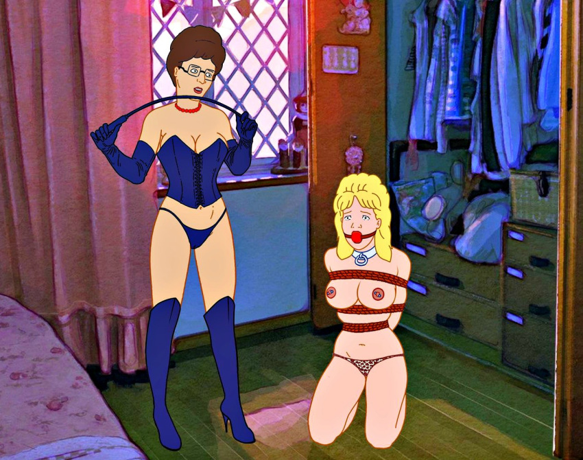 aunt_and_niece bondage femdom king_of_the_hill luanne_platter peggy_hill tame