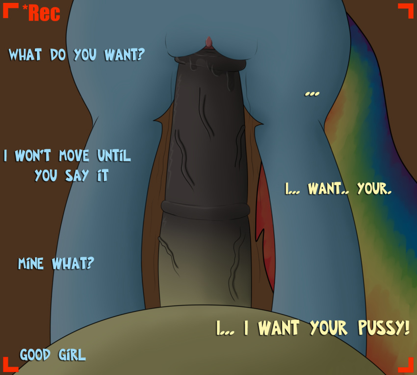 bed comic dripping friendship_is_magic my_little_pony pussy pussy_juice rainbow_dash record riding