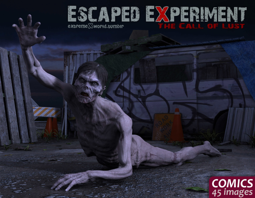 comic escaped_experiment:_the_call_of_lust extremexworld jessica_(extremexworld) rape red_hair zombie