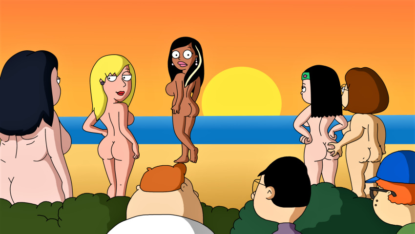 american_dad ass connie_d'amico creek_12 debbie_hyman family_guy hayley_smith meg_griffin nude roberta_tubbs sideboob squeezing_butt the_cleveland_show thighs yuri