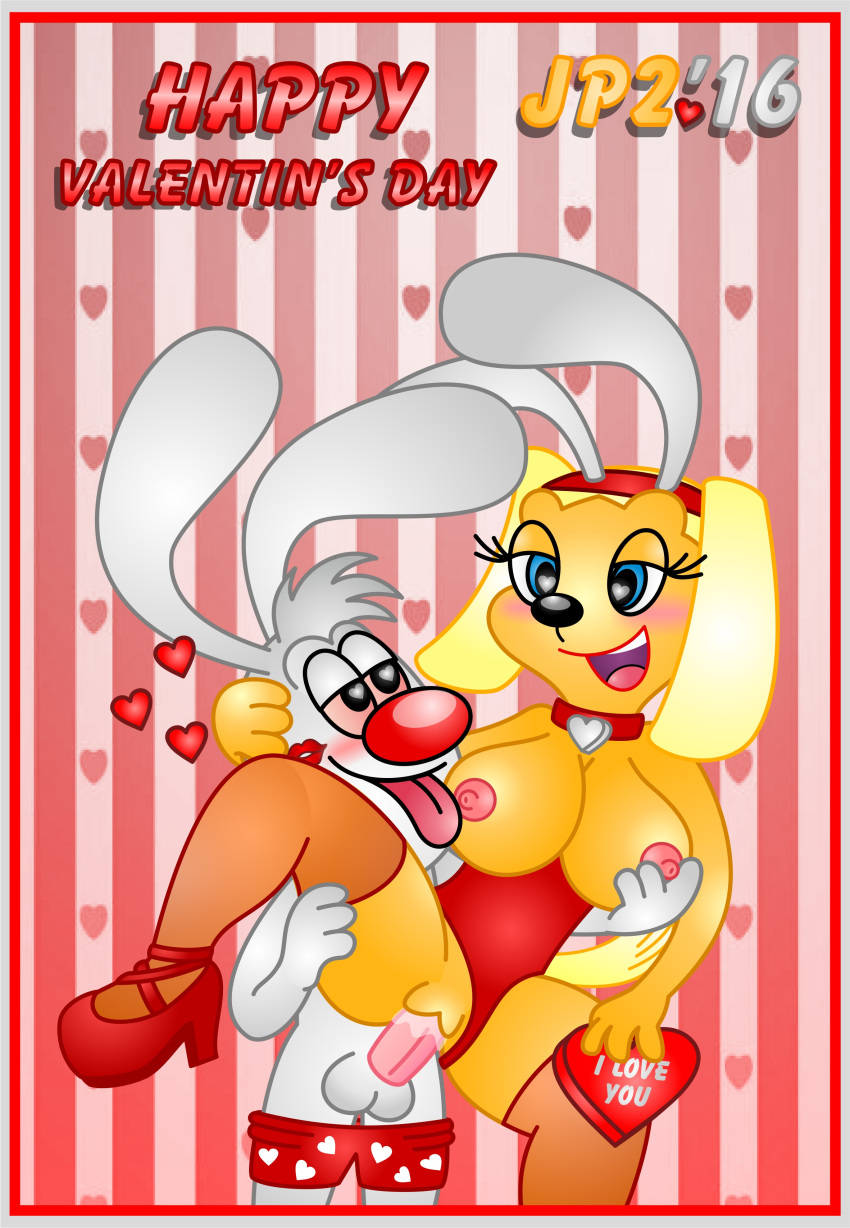 2016 brandy_and_mr._whiskers brandy_harrington bunny_costume chocolate_box cum cum_inside disney heart holidays jaimeprecoz2 mr._whiskers smile standing_sex vaginal valentine's_day