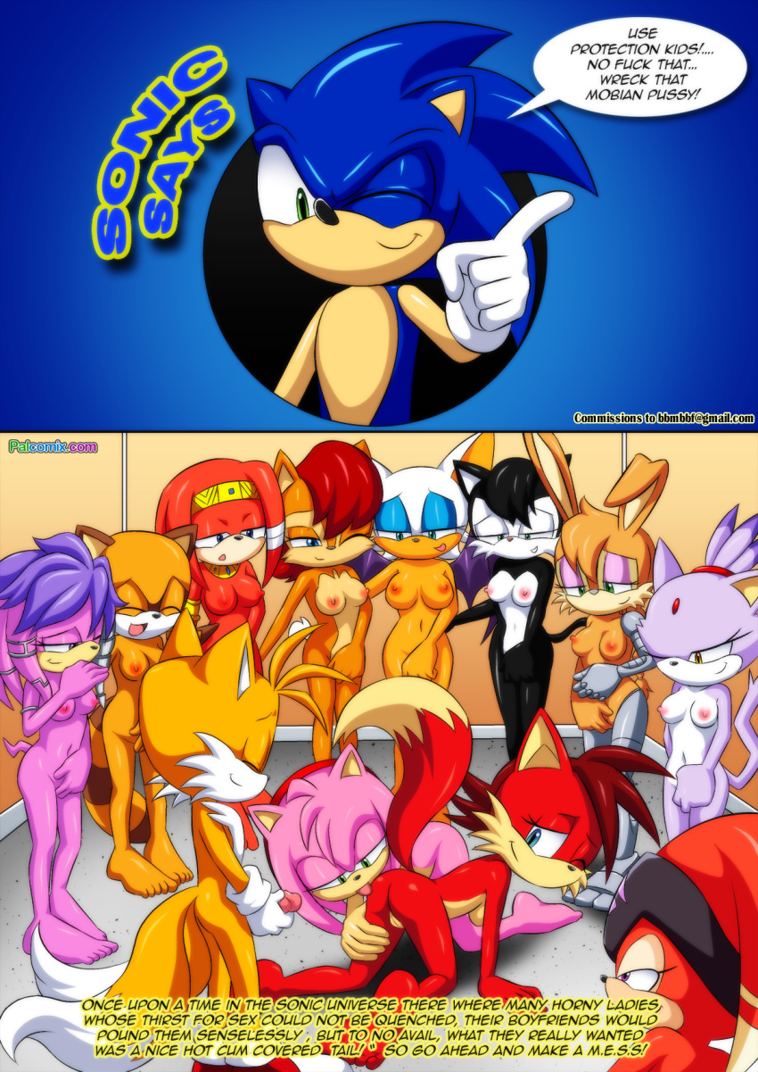 amy_rose archie_comics bbmbbf blaze_the_cat bunnie_rabbot english fiona_fox furry hershey_the_cat lien-da m.e.s.s._3 marine_the_raccoon miles_"tails"_prower mobius_unleashed palcomix rouge_the_bat sally_acorn sega shade_the_echidna sonic_(series) sonic_the_hedgehog sonic_the_hedgehog_(series) tagme tikal_the_echidna