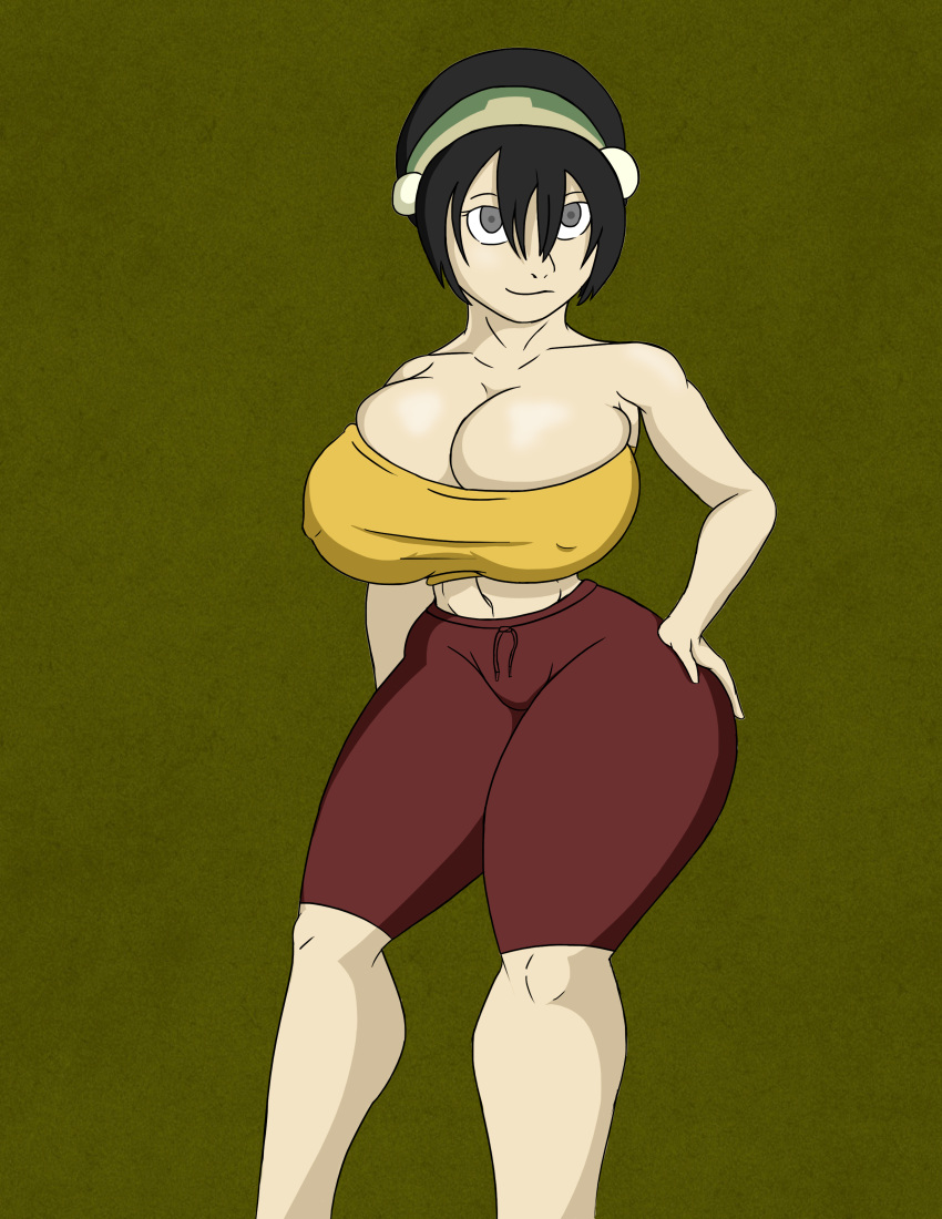 avatar:_the_last_airbender big_breasts breasts tomkat96 toph_bei_fong