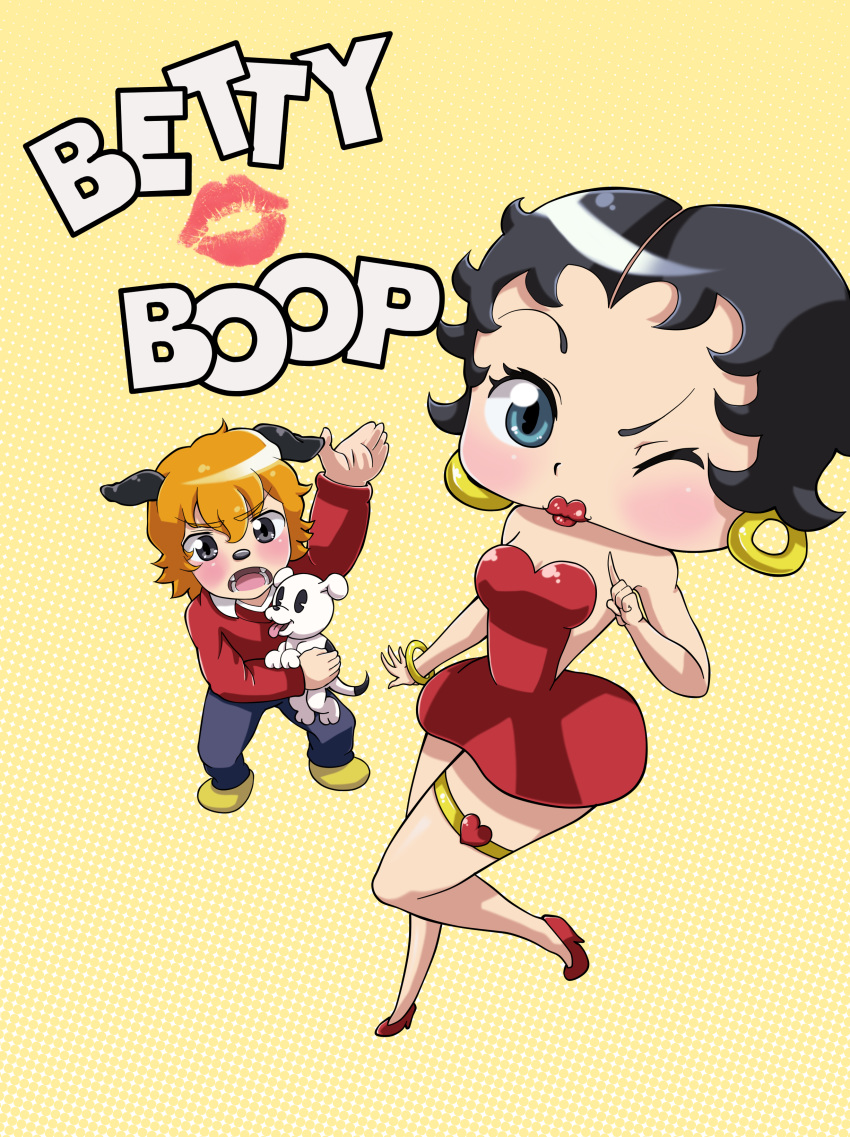 betty_boop betty_boop_(series) big_breasts breasts character_request cleavage smile