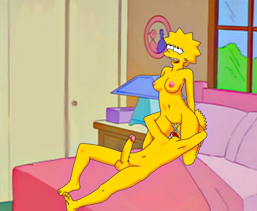 bart_simpson breasts incest lisa_simpson nude penis pussy the_simpsons yellow_skin