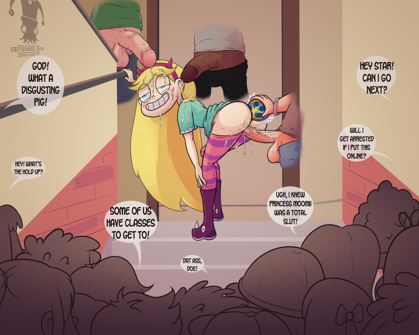 anal anal_object_insertion ass bbc big_ass big_breasts blargsnarf breasts cum foursome interracial object_insertion star_butterfly star_vs_the_forces_of_evil vaginal wand