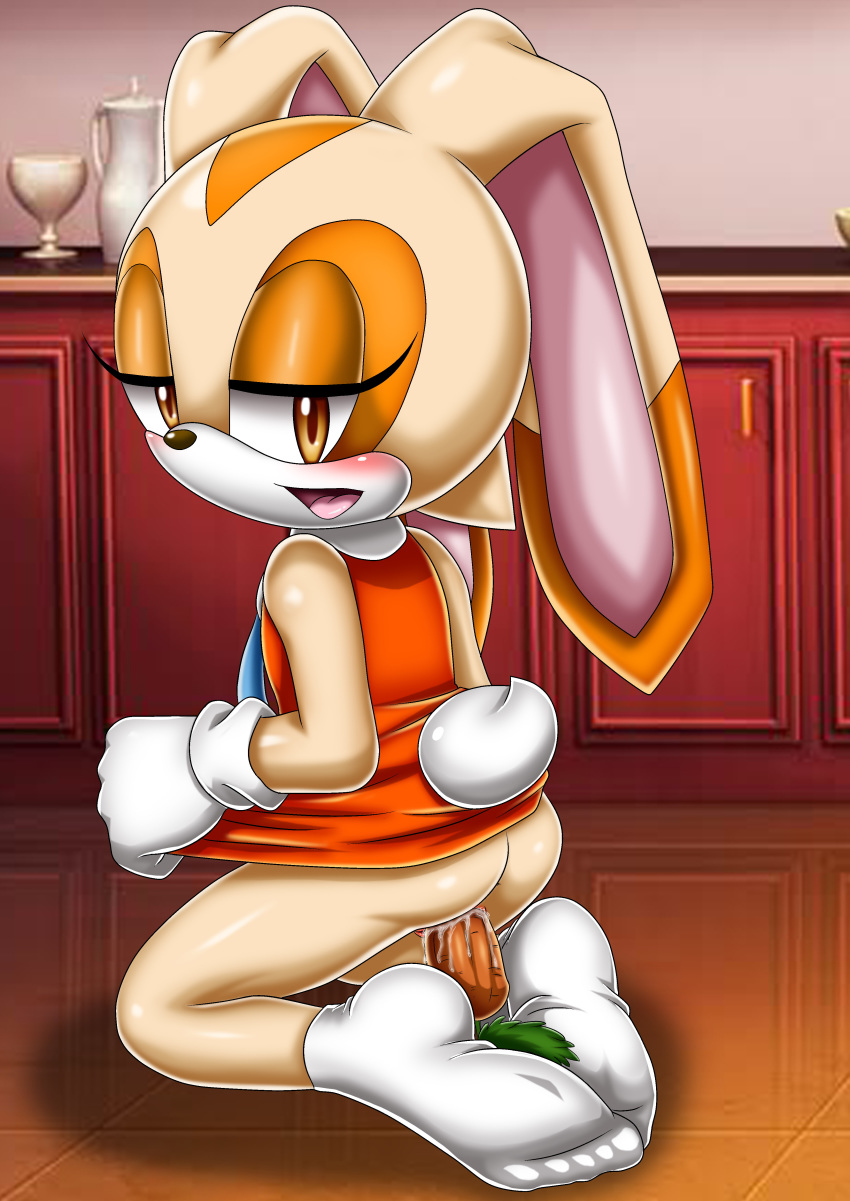 1girl ass bbmbbf cream_the_rabbit cum mobius_unleashed palcomix sega sex_toy sonic_(series) sonic_the_hedgehog_(series) vaginal_penetration
