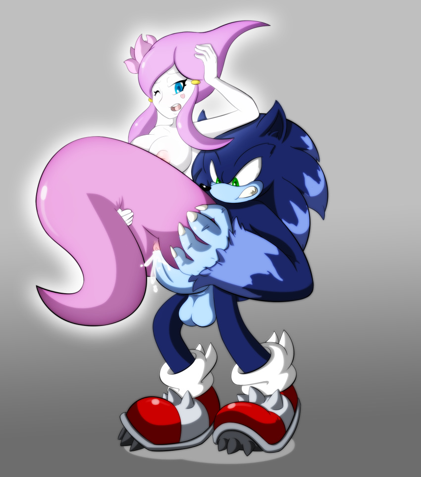 ass big_ass big_breasts big_penis big_testicles breasts cum cum_in_pussy cum_inside full_body ghost ghost_girl night_of_the_werehog nipples nude penis raa_(sonic) sandunky sonic_(series) sonic_the_hedgehog sonic_the_werehog sonic_unleashed testicles topless