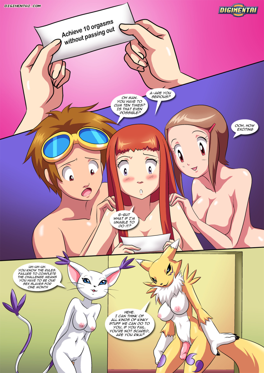 1boy 2017 4girls ^_^ anthro anus areola ass babe bare_arms bare_back bare_legs bare_shoulders bbmbbf big_breasts big_penis birthday blush breasts brown_hair butt canine cat chest_fur clit clitoris closed_eyes comic cum curious detailed_background dialogue digihentai digimon double_team embarrassed english_text erect_nipples erection eyewear fangs feline female female/female female_anthro female_human focus_on_human foreplay fox fur futanari gatomon goggles grin group hair half-closed_eyes happy happy_birthday happy_birthday_rika horny hugging human human/human indoors inviting kari_kamiya legs lips long_hair looking_back looking_pleasured male male/female male_human mammal multicolored_fur multiple_girls multiple_humans navel neck nervous nipples nude orgasm page palcomix palcomix_vip pale_skin panel party pecs penis pussy quadruple_team red_hair renamon rika_nonaka seductive sex short_hair smile standing stomach surprise surprised takato_matsuki tease teasing text triple_team two_tone_fur uncensored uncut whiskers white_fur yellow_fur