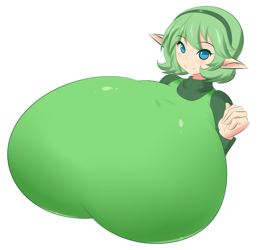 breasts female gigantic_breasts jcdr ocarina_of_time saria solo the_legend_of_zelda