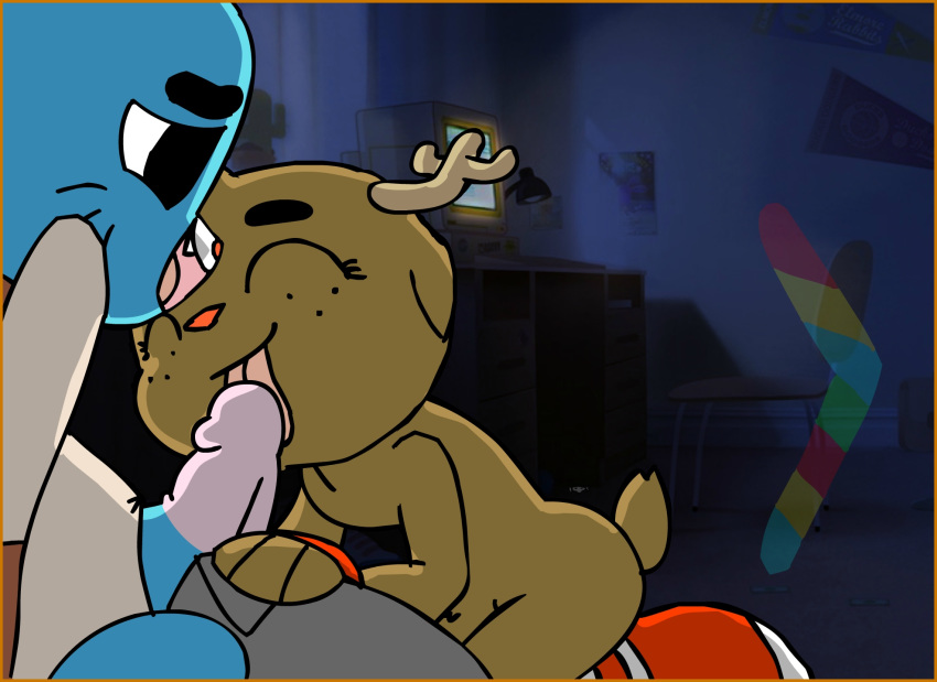 fellatio gumball_watterson oral penny_fitzgerald tagme the_amazing_world_of_gumball