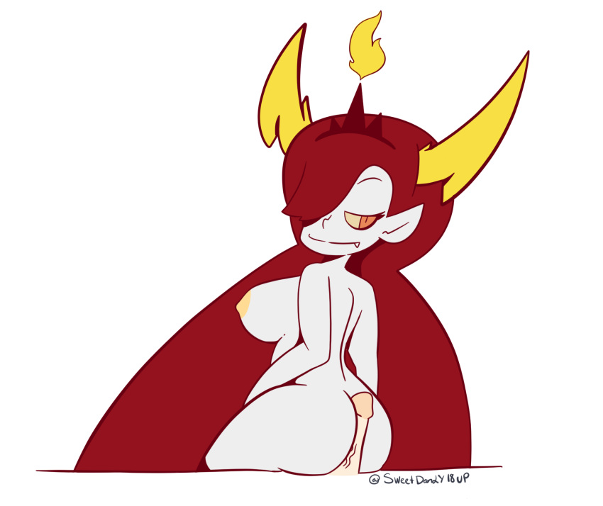 ass buttjob fang hair_over_one_eye hekapoo looking_back smile star_vs_the_forces_of_evil sweetdandy