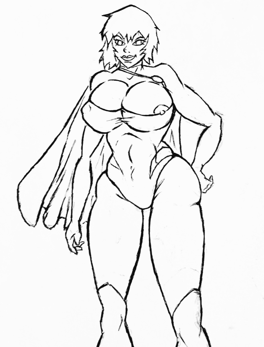 big_ass big_breasts breasts colorization_request dc_comics huge_breasts power_girl solo