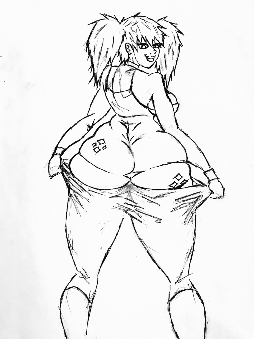 1girl ass batman_(series) dc dc_comics harley_quinn huge_ass