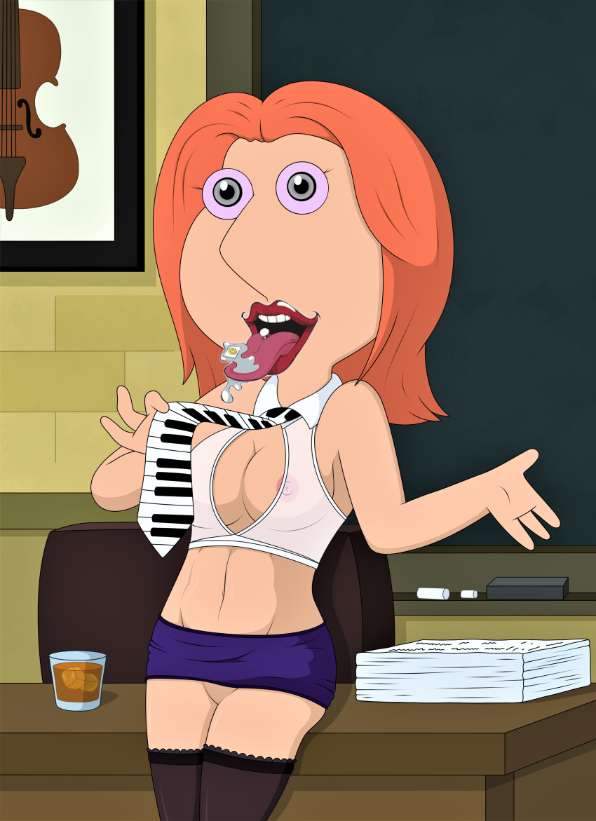 family_guy lois_griffin pills tongue tripping
