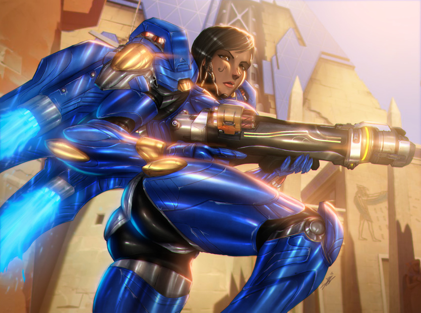 armor ass flying overwatch pharah pussy thick ultamisia