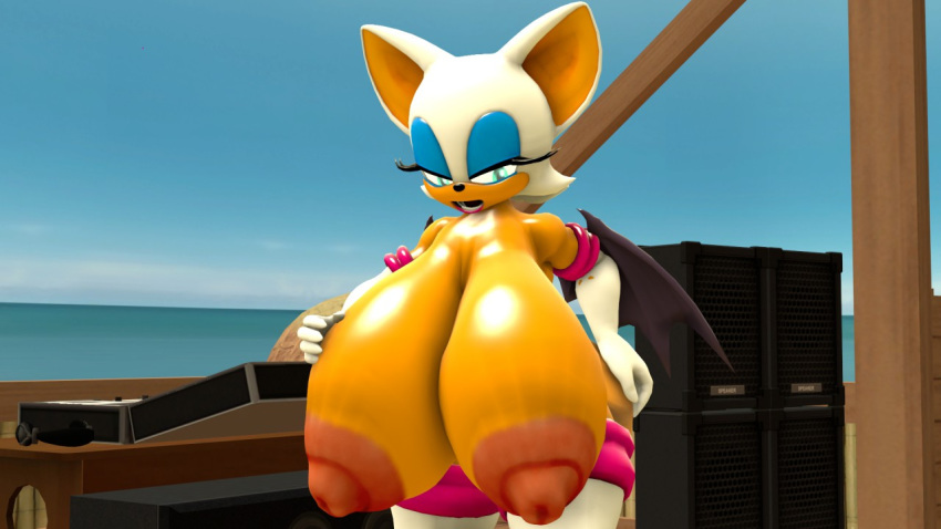 big_breasts breasts green_eyes rouge_the_bat sonic_(series) sonic_*(series)