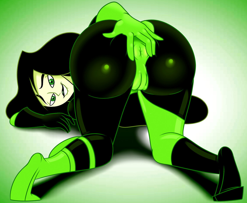 anus ass kim_possible looking_at_viewer shaved_pussy shego spread_anus thighs