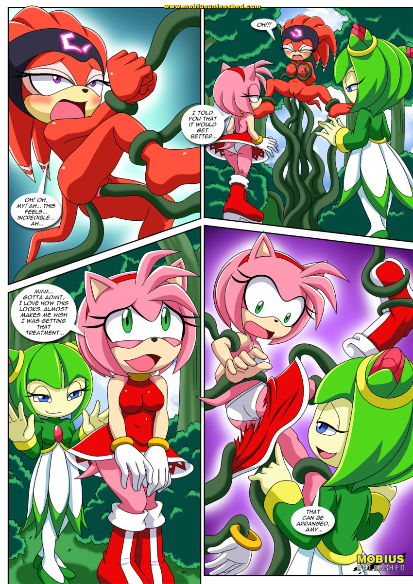 amy_rose bbmbbf cosmo_the_seedrian mobius_unleashed palcomix sega shade_the_echidna sonic_(series) sonic_the_hedgehog_(series) tagme team_gfs'_tentacled_tale
