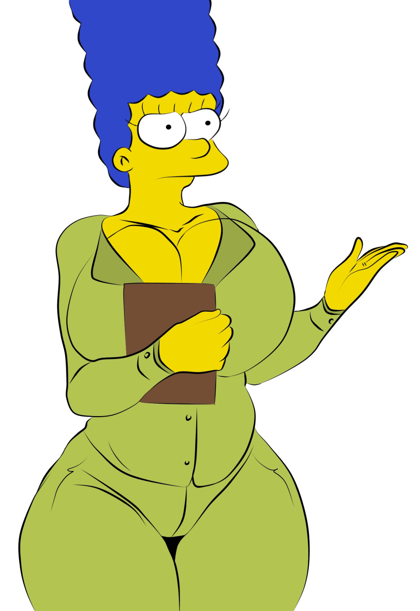 big_breasts blue_hair hot marge_simpson milf sexy simpsmods the_simpsons yellow_skin