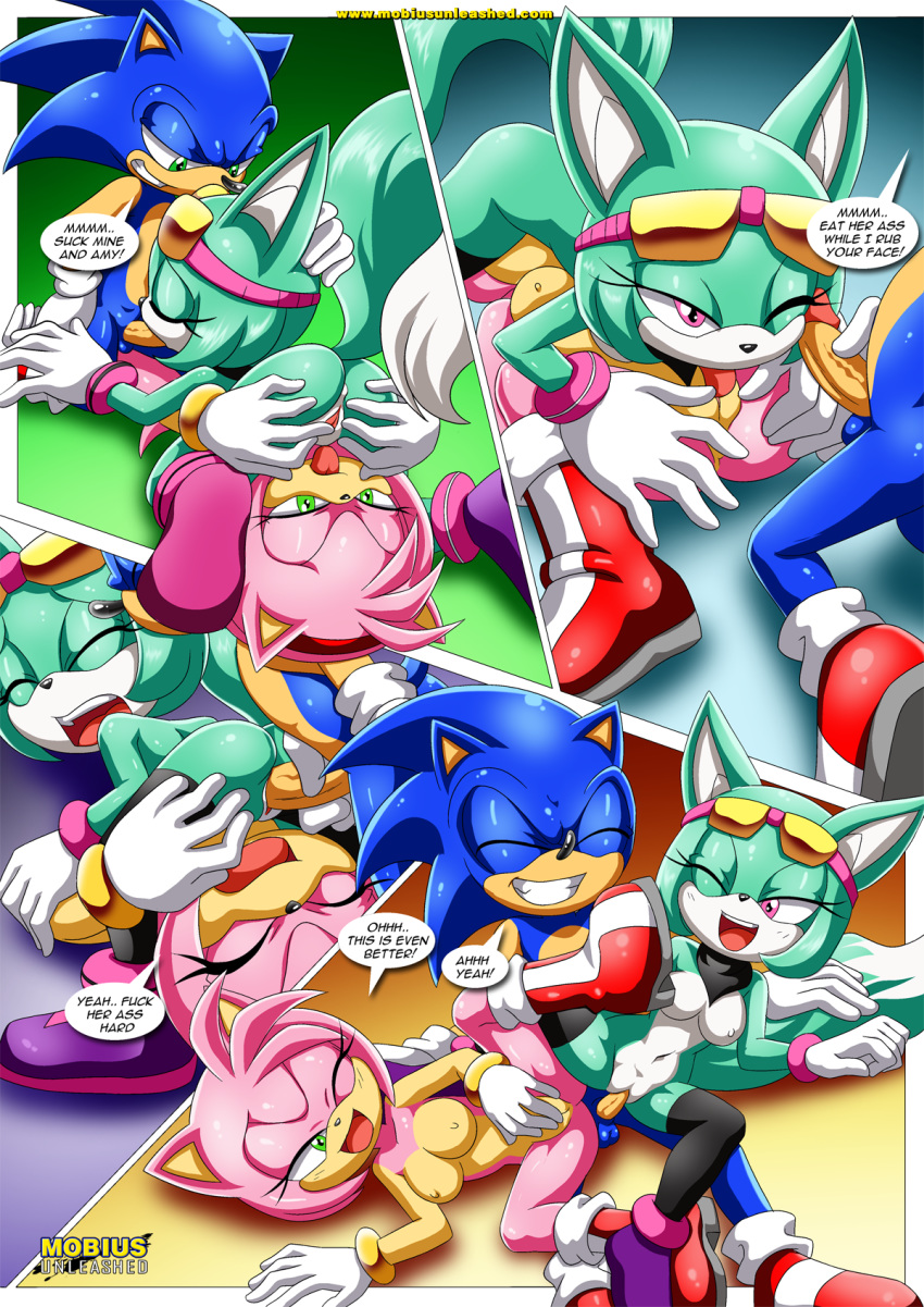 1boy 2017 2girls amy_rose anus archie_comics areolae ass ass_grab bbmbbf breasts comic female male mobius_unleashed more_than_just_a_movie_night nipples palcomix sega sonar_the_fennec sonic_(series) sonic_the_hedgehog sonic_the_hedgehog_(series)