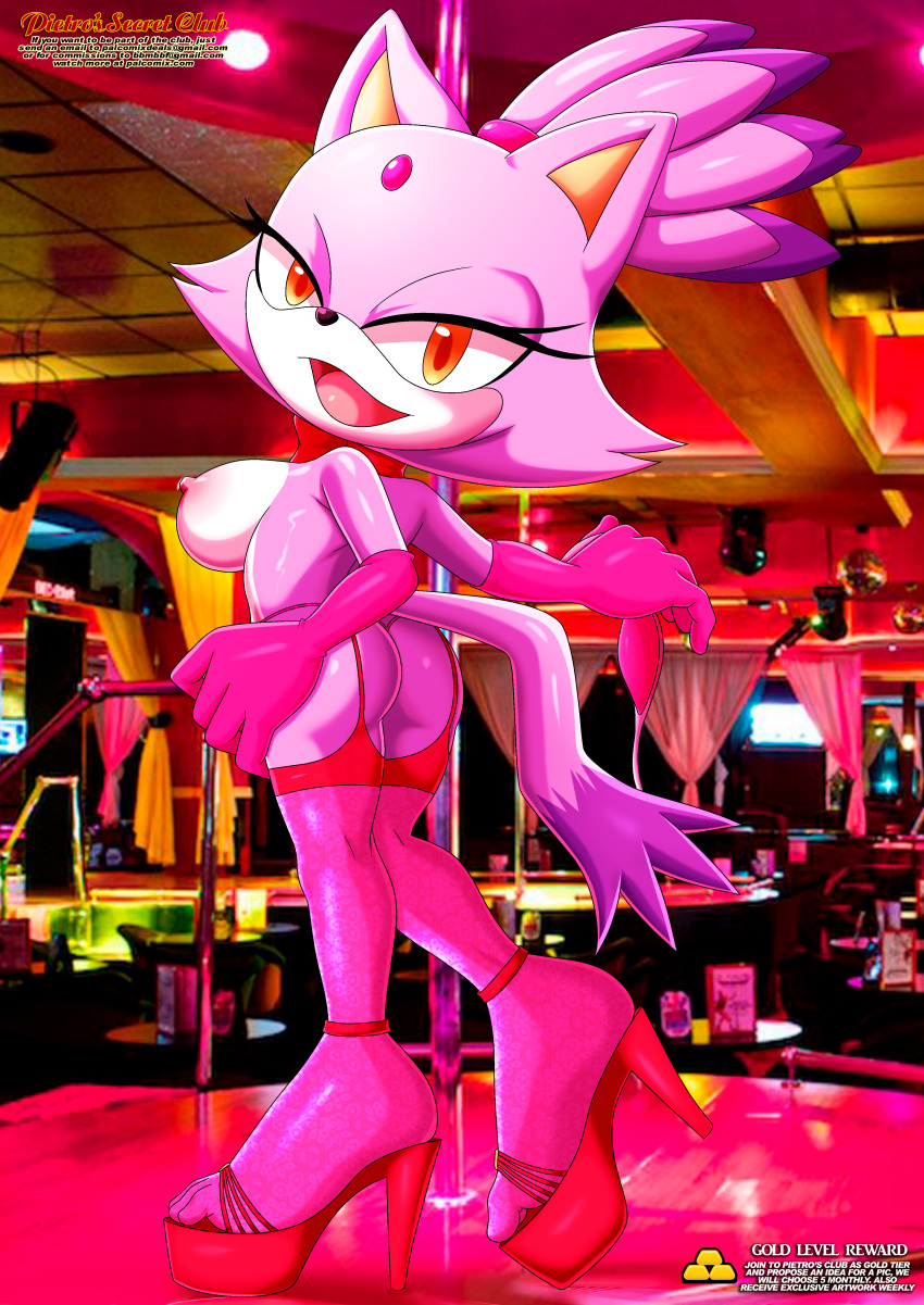 bbmbbf blaze_the_cat feet full_body high_heels mobius_unleashed palcomix pietro's_secret_club sega sexy solo solo_female sonic_(series) sonic_the_hedgehog_(series) toes