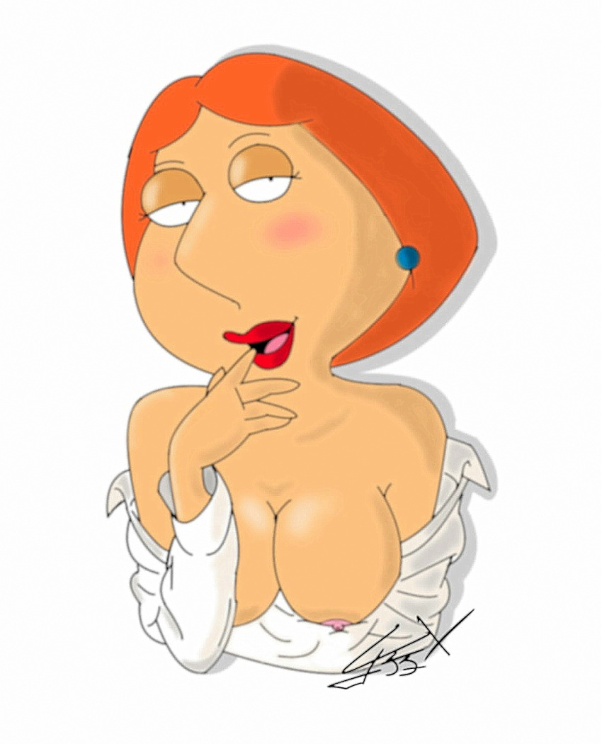 big_breasts family_guy finger_to_mouth lois_griffin nipples