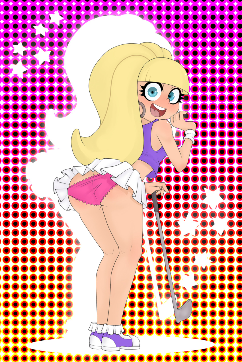 ass golf_club gravity_falls looking_at_viewer looking_back pacifica_northwest panties