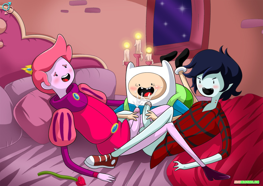 adventure_time finn_the_human marshall_lee palcomix palcomix_vip prince_gumball rear_deliveries yaoi