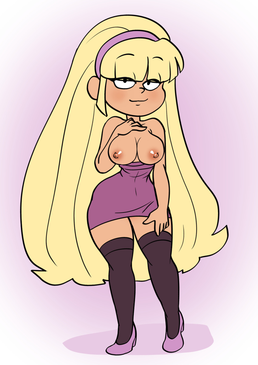 big_breasts breasts_out_of_clothes gravity_falls kahix looking_at_viewer pacifica_northwest