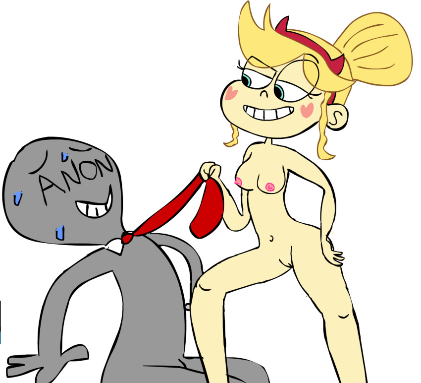 alternate_hairstyle nude raised_eyebrow star_butterfly star_vs_the_forces_of_evil thecartoonzone