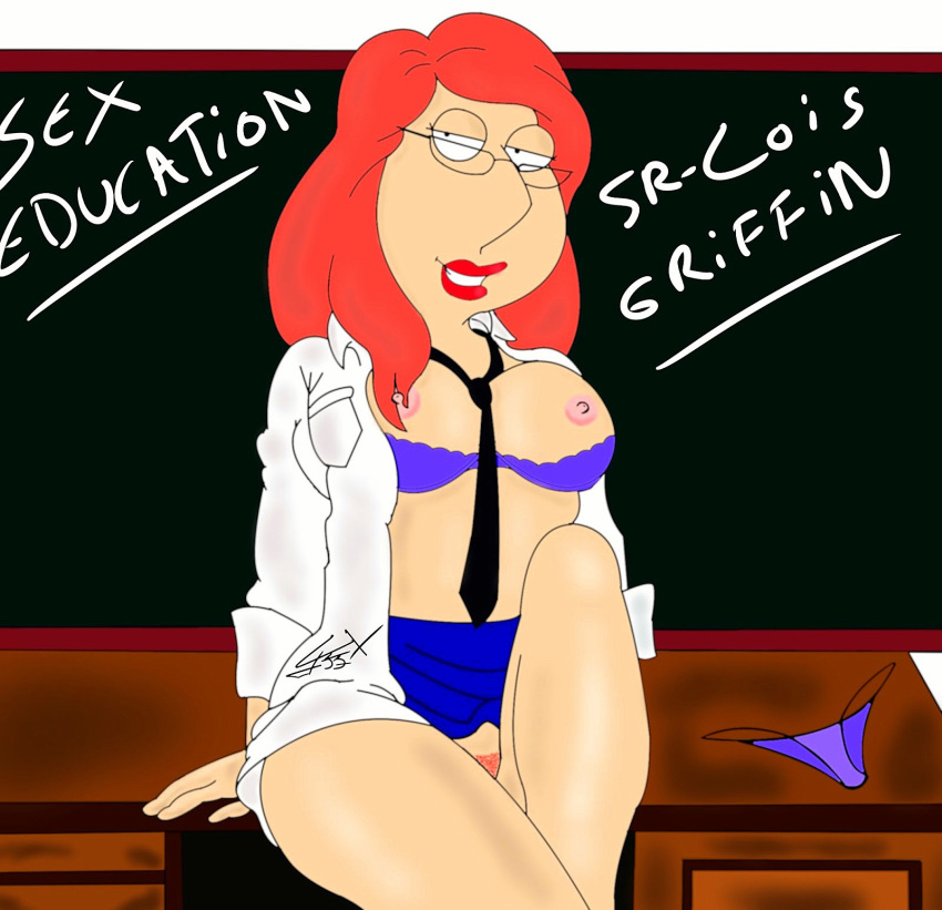 bra breasts erect_nipples family_guy lois_griffin pubic_hair thighs