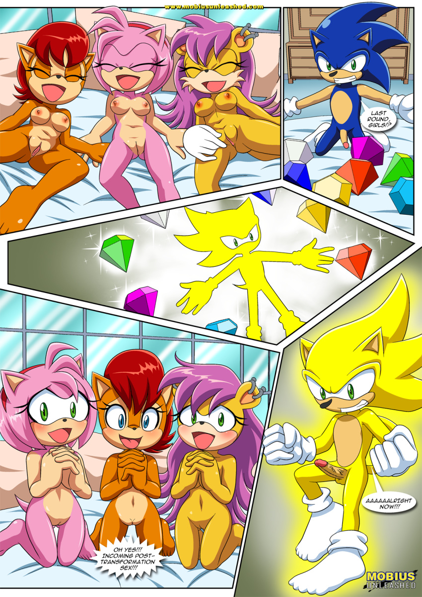 amy_rose archie_comics bbmbbf comic furry mina_mongoose mobius_unleashed palcomix sally_acorn sega sonic_(series) sonic_the_hedgehog sonic_the_hedgehog_(series) sonic_xxx_project_4 super_sonic