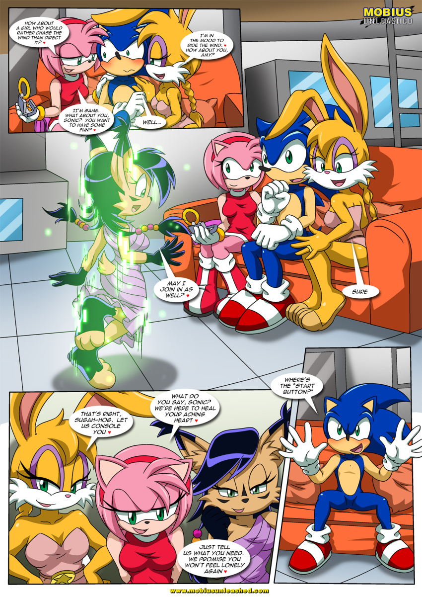 amy_rose archie_comics bbmbbf bunnie_rabbot comic mobius_unleashed nicole_the_lynx palcomix sega sonic_(series) sonic_and_sally_break_up sonic_the_hedgehog sonic_the_hedgehog_(series) tagme