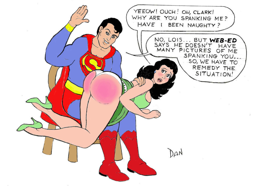 big_ass dan_rivera dc dc_comics lois_lane otk over_the_knee spank spanked spanking spanky_sal superman superman_(series)