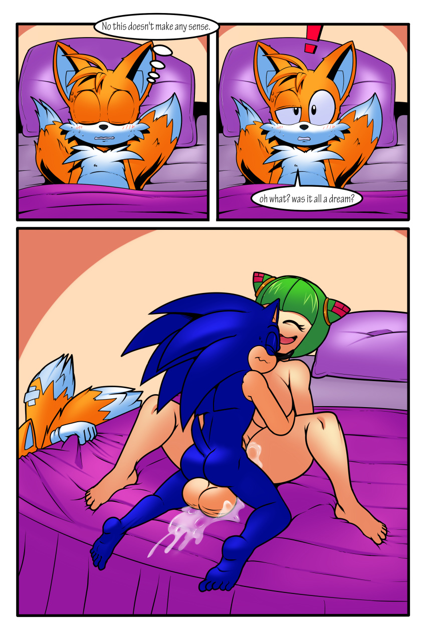 1girl cosmo_the_seedrian dreamcastzx1 miles_"tails"_prower nude semen sonic_the_hedgehog sonic_x tails vaginal_penetration