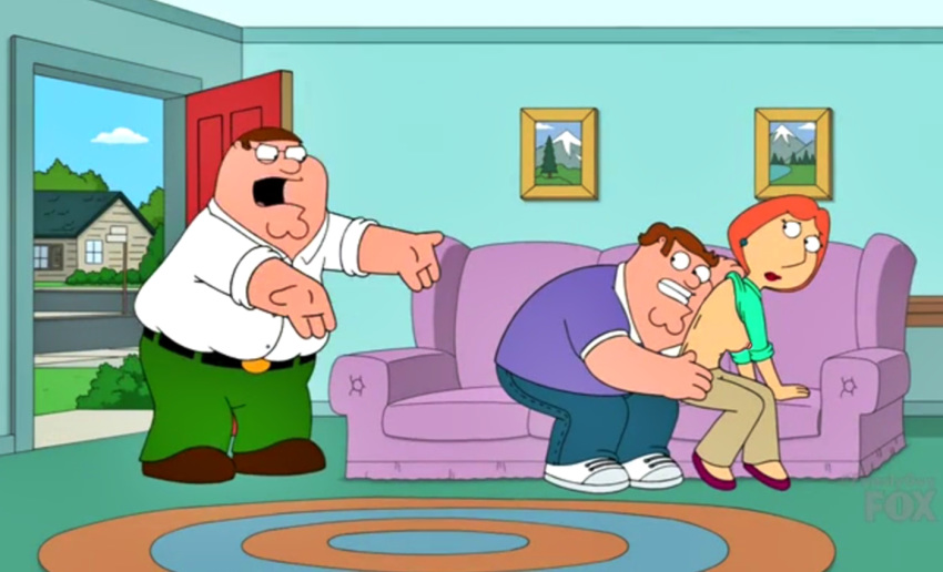 cheating edit family_guy lois_griffin peter_griffin sideboob
