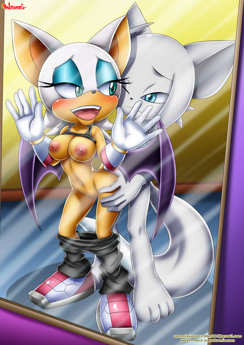 1girl bat bbmbbf little_tails lovers_(comic_series) mobius_unleashed original_character palcomix pietro's_secret_club rouge_the_bat sega sonic_(series) sonic_the_hedgehog_(series)